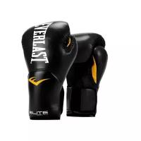 Боксерские перчатки Everlast тренировочные Elite ProStyle черные 10 унций
