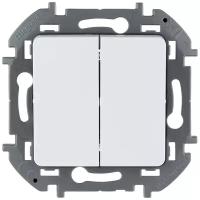 Выключатель 2-кл. Inspiria 10А IP20 250В 10AX механизм бел. Leg 673620