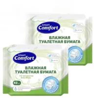 Влажная туалетная бумага Comfort smart с экстрактом алоэ вера