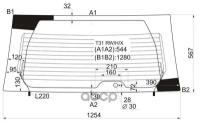 XYG T31 RW/H/X Стекло заднее с обогревом NISSAN X-TRAIL 07-14