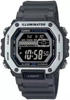 Наручные часы CASIO Collection MWD-110H-8B, серый, черный