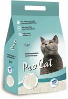 Наполнитель для кошачьего туалета PRO CAT Regular комкующийся экстра белой глины