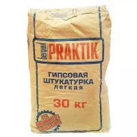 Штукатурка Bergauf Praktik Гипсовая легкая, 30 кг