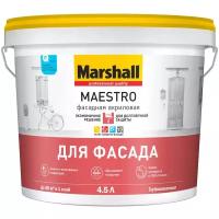 Marshall Maestro Фасадная акриловая краска (белый, глубокоматовый, база BW, 4,5 л)