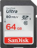 Карта памяти Sandisk 64Gb Ultra SDXC Class 10 UHS-I U1 140 MB/s