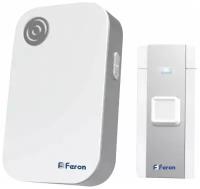 Звонок с кнопкой Feron E-372 электронный беспроводной (количество мелодий: 36) белый RU