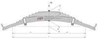 Рессора задняя для прицепа 97581 11 листов
