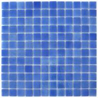 Плитка-мозаика из стекла Natural Mosaic STP-BL020 синяя глянцевая