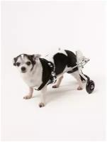 Инвалидная коляска для собак и кошек для задних лап. Регулируется под размер собаки. Размер №1. Для самых маленьких животных.