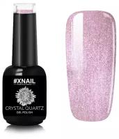 Гель лак XNAIL PROFESSIONAL Crystal Quartz камуфлирующий, для ногтей, с глиттером, с шиммером, 10 мл, № 12