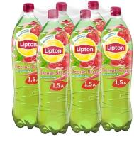 Чай Lipton Зеленый Земляника и Клюква, ПЭТ, 1.5 л, 6 шт