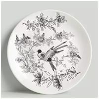 Декоративная тарелка Птицы. Под рисунок линером, 20 см