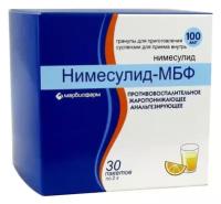 Нимесулид-МБФ гран. д/приг. сусп. д/вн. приема, 100 мг, 2 г, 30 шт