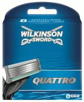 Сменные лезвия Wilkinson Sword (Schick) Quattro, 8 шт