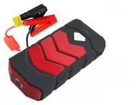 Многофункциональное портативное аварийное пусковое устройство Multi-Function Jump Starter HUY-A009 для авто со светодиодным фонариком 20000mAh красный