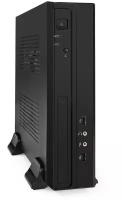 Корпус Desktop ExeGate FL-101 (mini-ITX, без БП, 2*USB, аудио, черный)