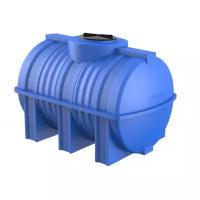 Горизонтальная емкость для воды Polimer Group G 3000 синяя
