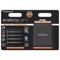 Panasonic Аккумулятор Panasonic Ni-MH eneloop Pro AAA 930mAh + футляр BL4, 4шт (BK-4HCDEC4BE)