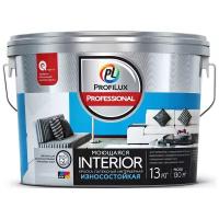 Краска латексная Profilux Professional Interior износостойкая глубокоматовая белый 10 л 13 кг