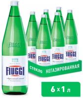 Вода минеральная Fiuggi Фьюджи негазированная, стекло, 6 шт. по 1 л