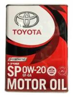 TOYOTA-LEXUS 0888013205 Масло моторное синтетическое TOYOTA Motor Oil 0W-20 4л 08880-13205