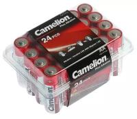 Camelion Батарейка алкалиновая Camelion Plus Alkaline, AA, LR6-24BOX (LR6-PB24), 1.5В, набор 24 шт