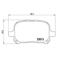 Колодки торм. для а/м Toyota Camry (96-) диск. перед. (PF 4347)