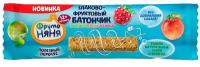 Батончик Фрутоняня злаково-фруктовый Яблоко, персик, малина с 12 мес. 25 г