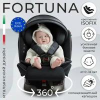Автокресло группа 0123 (0-36) Sweet Baby Fortuna 360 SPS Isofix Black