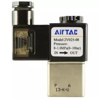 Пневмоклапан 2/2 Н. З. Airtac 2V025-08 (2V02508BG), G1/4 с катушкой 24 VDC