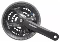 Система Shimano Acera FC-M361 7/8ск (Квадрат, 48/38/28T, 170mm, черная, защита)