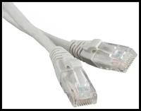 Кабель для подключения интернета LAN коммутационный шнур патч-корд витая пара UTPCat5E RJ45 15 метров RIPO серый 003-300030