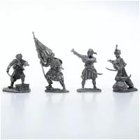 Антиквариат: Подбор скульптурных миниатюр (4 шт.), олово, Европа, 1990-2010 гг