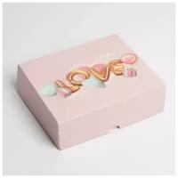 Коробка для кондитерских изделий Love, 17 × 20 × 6 см 7150219