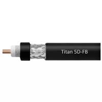 Коаксиальный кабель 50 Ом Titan 5D-FB PVC/CCA 5D-FB (VEGATEL, черный) длина 10 метров