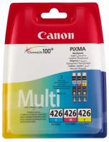 Комплект картриджей Canon CLI-426 C/M/Y 4557B005/4557B006, 450 стр, многоцветный