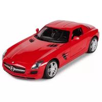 Машинка на радиоуправлении Rastar Mercedes-Benz SLS (арт.47600), 1:14, 33 см, двери открываются, красная