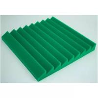Акустический поролон зеленый (панель) 450х450 мм - Шумология 