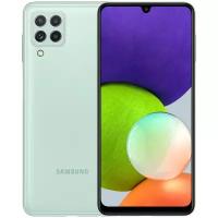 Смартфон Samsung Galaxy A22 4/64 ГБ RU, Dual nano SIM, мятный