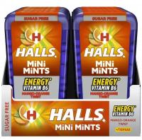 HALLS Mini Mints TWIST витамин B6 манго экстракт гуараны12.5 Набор 12шт