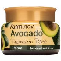 Farmstay Avocado Premium Pore Cream Осветляющий лифтинг-крем для лица с экстрактом авокадо