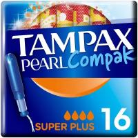 TAMPAX тампоны Compak Pearl Super Plus Duo, 4 капли