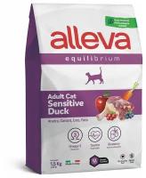 Сухой корм ALLEVA Equilibrium Cat Adult Sensitive Duck для взрослых кошек с уткой 1,5 кг