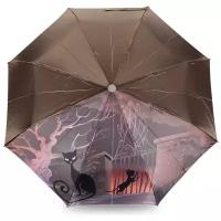 Женский зонт автомат «Black Cat» PL-173 Pink
