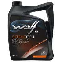 Масло трансмиссионное Wolf ExtendTech GL-5, 80W-90, 4 л