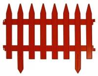 Забор декоративный (красный),7секций,36смх3м