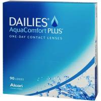 Контактные линзы Dailies (Alcon) AquaComfort PLUS, 90 шт., R 8,7, D -6,5