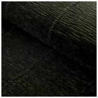 Бумага для упаковок и поделок, Cartotecnica Rossi, гофрированная, черная, однотонная, двусторонняя, рулон 1 шт, 0,5x2,5 м