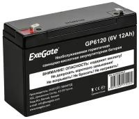 Аккумуляторная батарея ExeGate GP6120 (6V 12Ah, клеммы F1) EX282954RUS