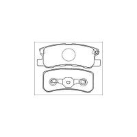 Колодки задние Akyoto AKD-3450 Mitsubishi: MR510544 MN116286 MN102628 Chrysler Cirrus Кабрио (Js). Chrysler Sebring